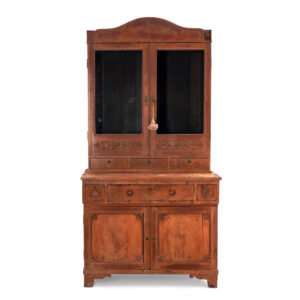 Continental Walnut Secretary Bookcase