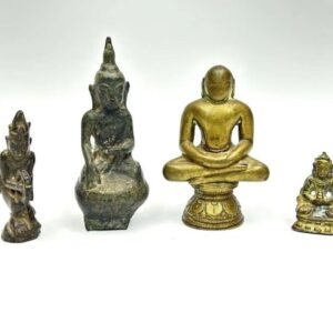 A set of four Indian bronze statues