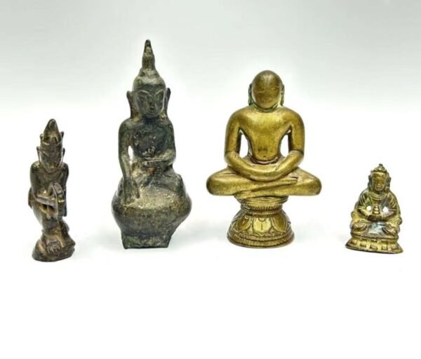 A set of four Indian bronze statues