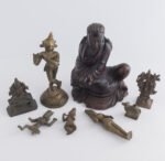 East Asia and Indian wood and bronze figures