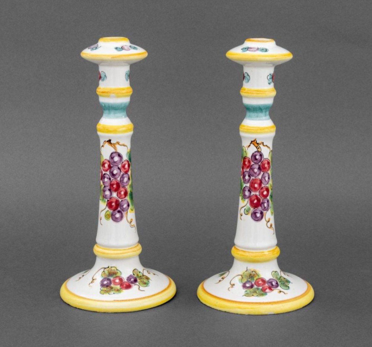 Italian Grape Motif candlestick